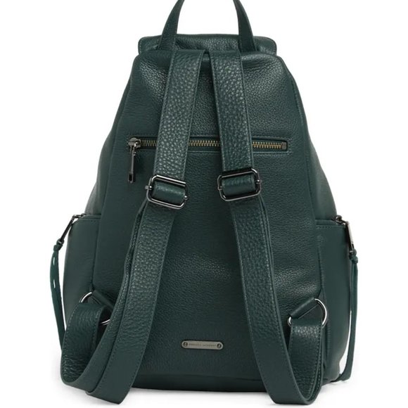 ❤️ NWT Rebecca Minkoff Julian Large Leather Backpack Bottle Green 100%  AUTHENTC main image 5